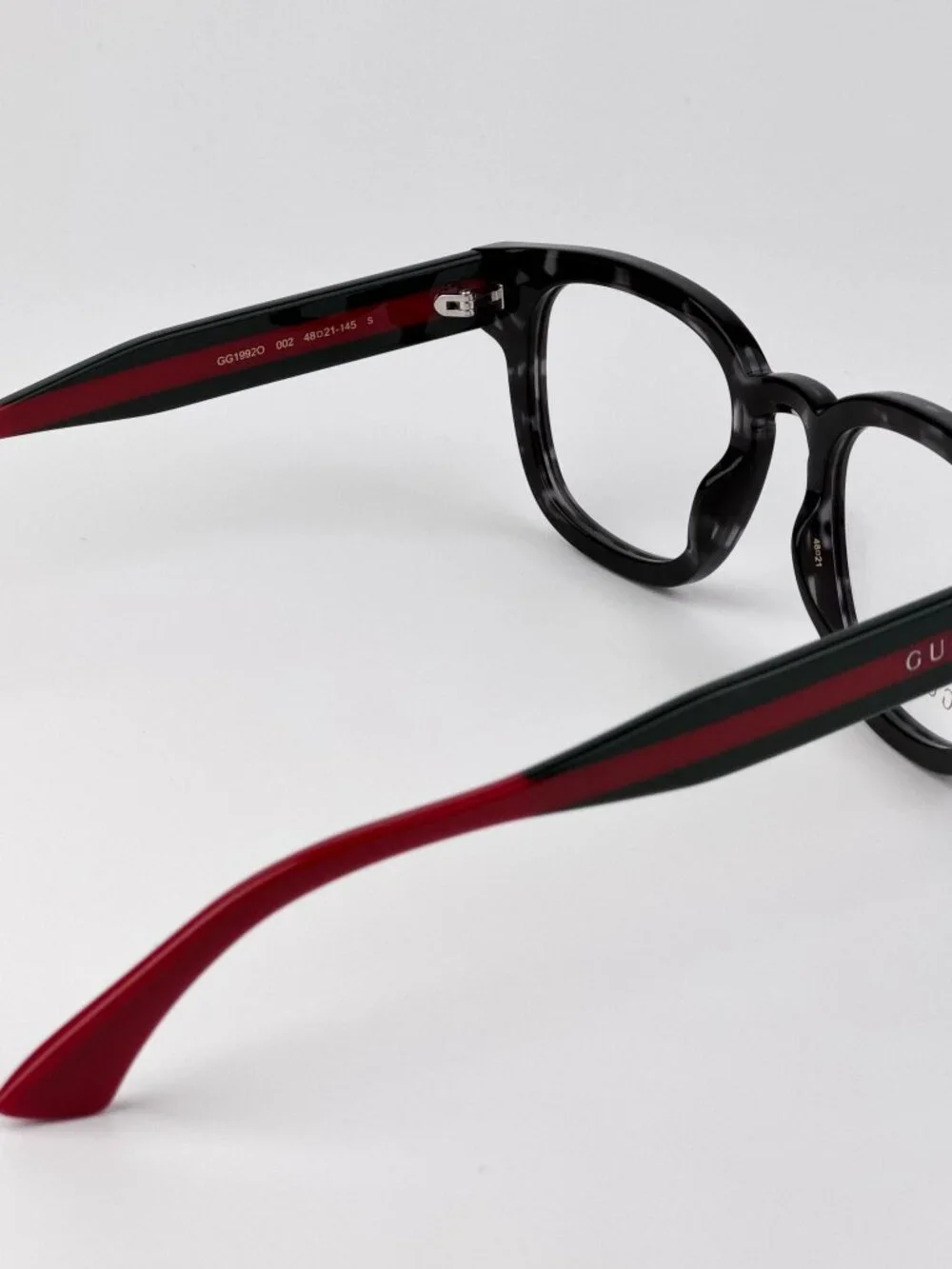 Gucci Men’s Eyeglasses | Grey Havana Square Frame | GG1992O 002 | NEW AUTHENTIC